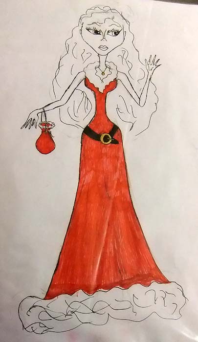 Красное платье для Монстры